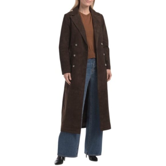 AVEC LES FILLES Burgundy Walker Coat - Picture 1 of 4